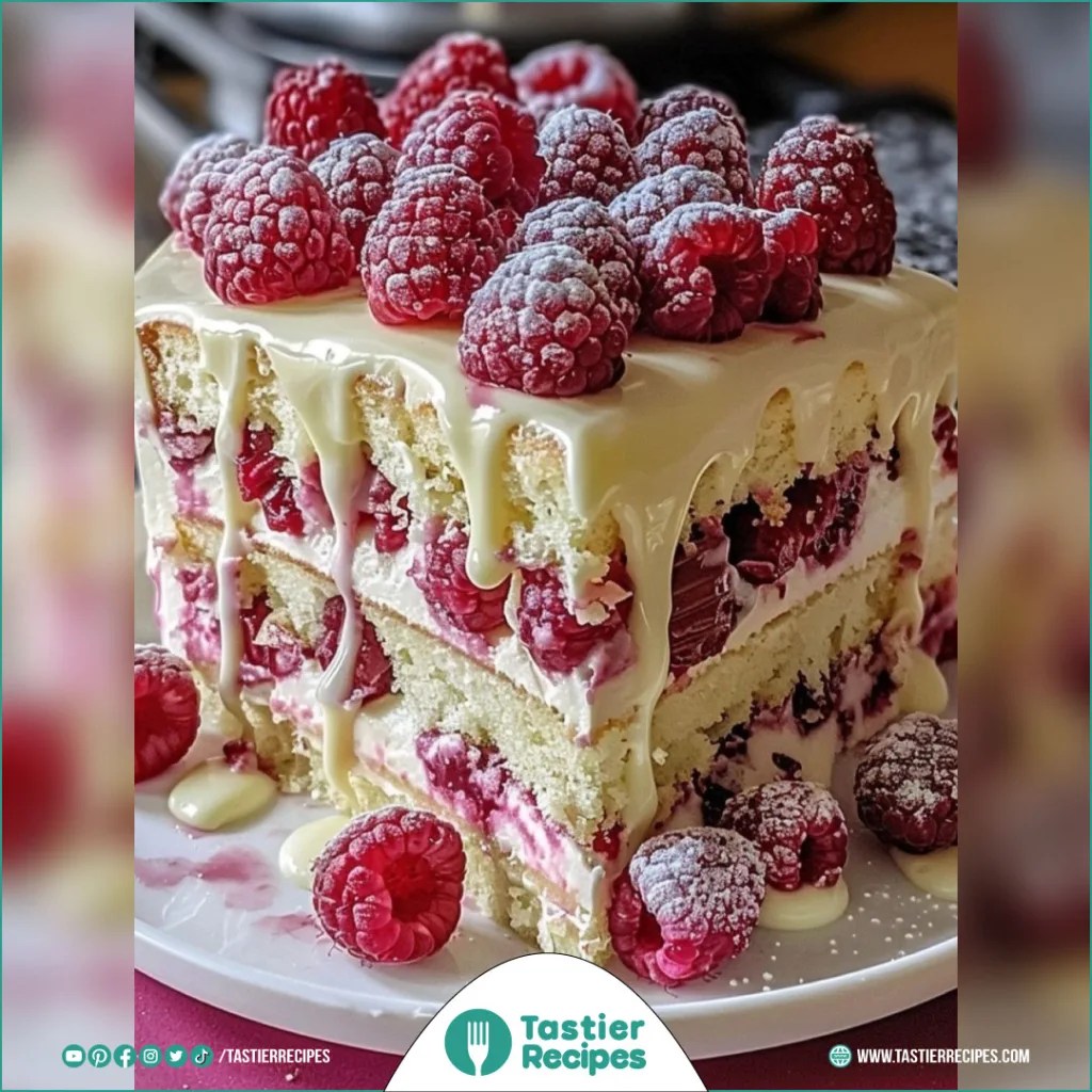 White Chocolate Raspberry Dream Cake Recipe Tastier Recipes