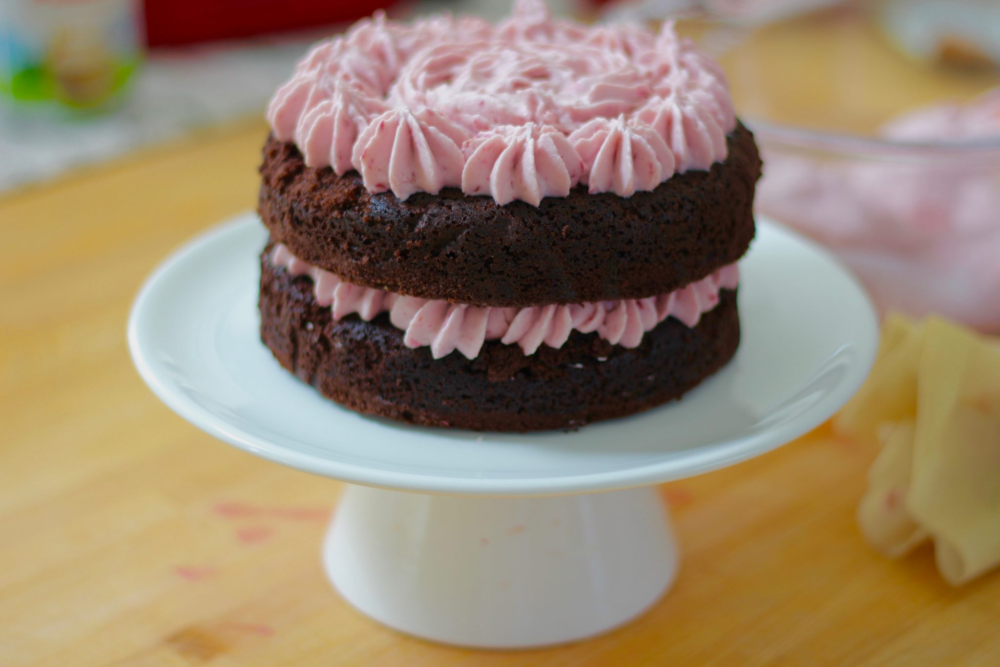 Saftige Schokotorte mit cremiger HimbeerSchokoGanache