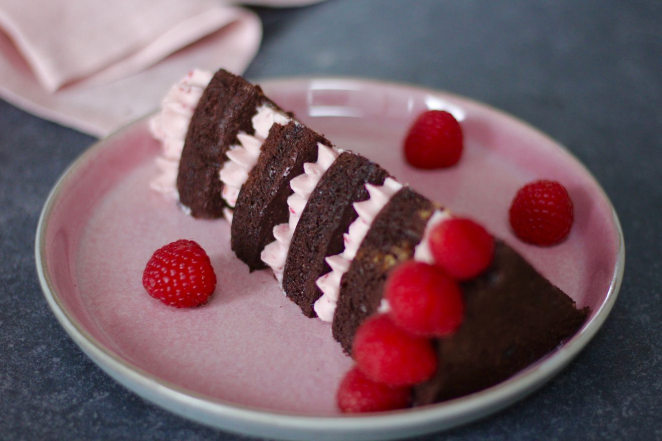 Saftige Schokotorte mit cremiger HimbeerSchokoGanache