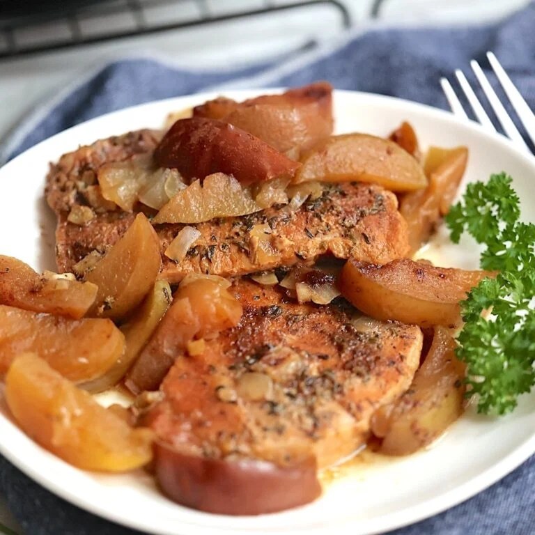 Easy Slow Cooker Pork Chops and Apples Recipe Tasty Oven