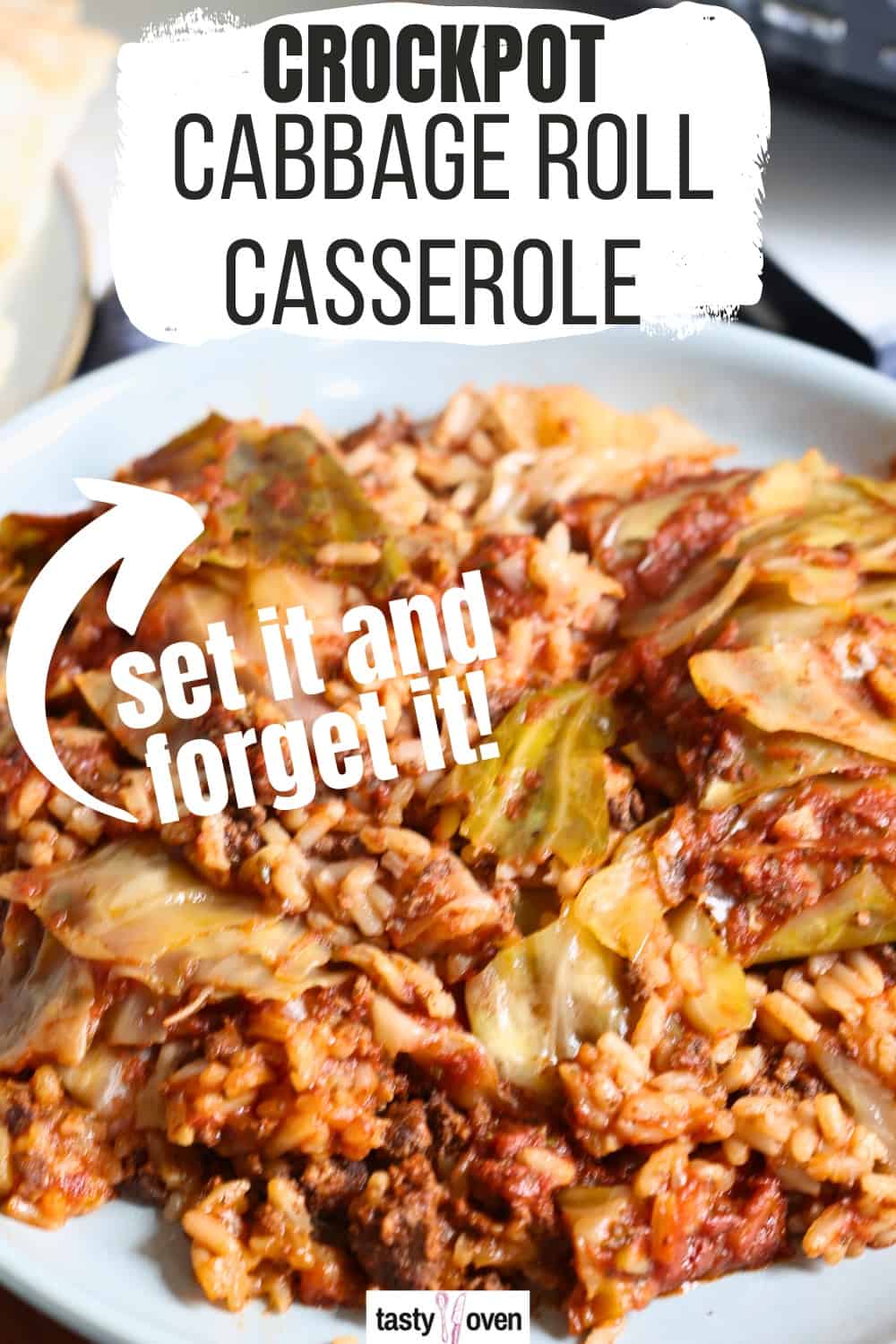 Easy Slow Cooker Unstuffed Cabbage Roll Casserole