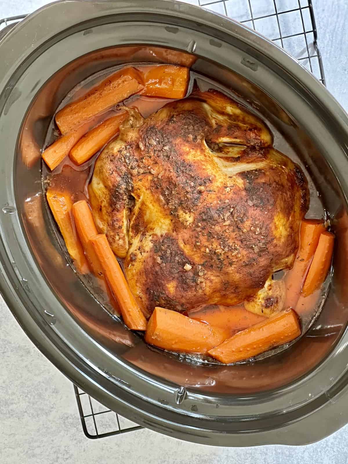Slow Cooker Whole Chicken