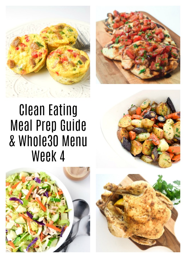 Organized Whole 30 Meal Plan Week 4 Organizing Moms