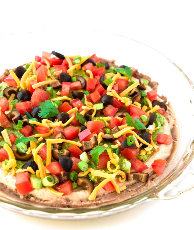 Healthy 7 Layer Dip (Gluten Free) • Tastythin