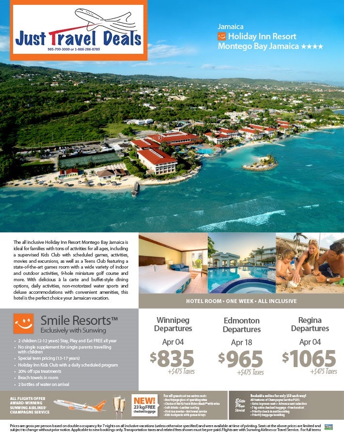 Experience the Holiday Inn Resort Montego Bay Jamaica