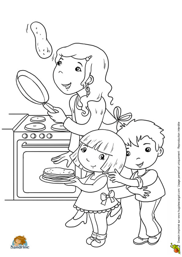 coloriages vie quotidienne