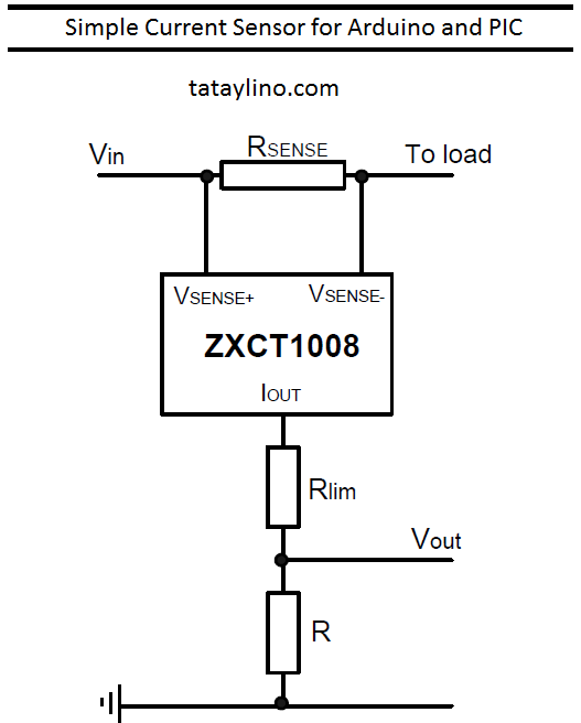 Simple Current Sensor for Arduino and PIC