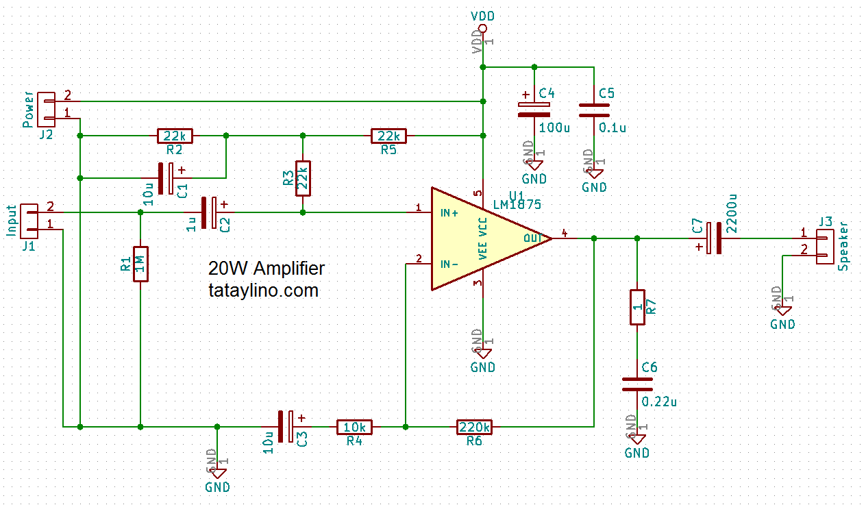 20W Audio Amplifier LM1875 - tataylino.com