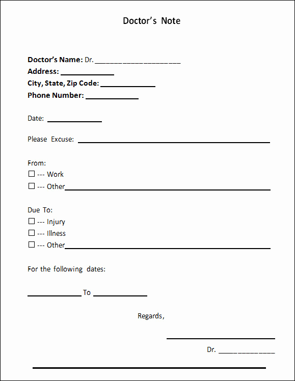 30 Doctors Notes for Missing Work Tate Publishing News