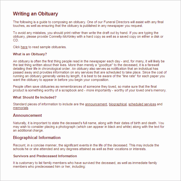 30 Examples Of Obituaries Well Written