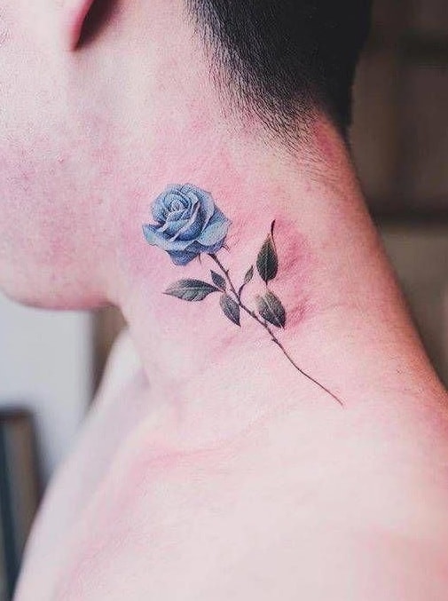 Blue Rose Tattoos: Meanings, Tattoo Designs & Placement 677_x_505_jpg