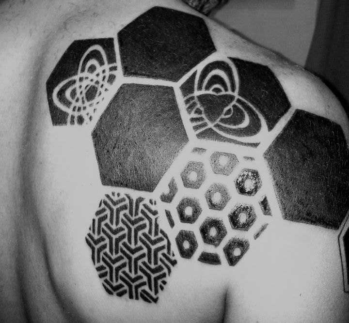 Patterns in hexagons Best tattoo design ideas