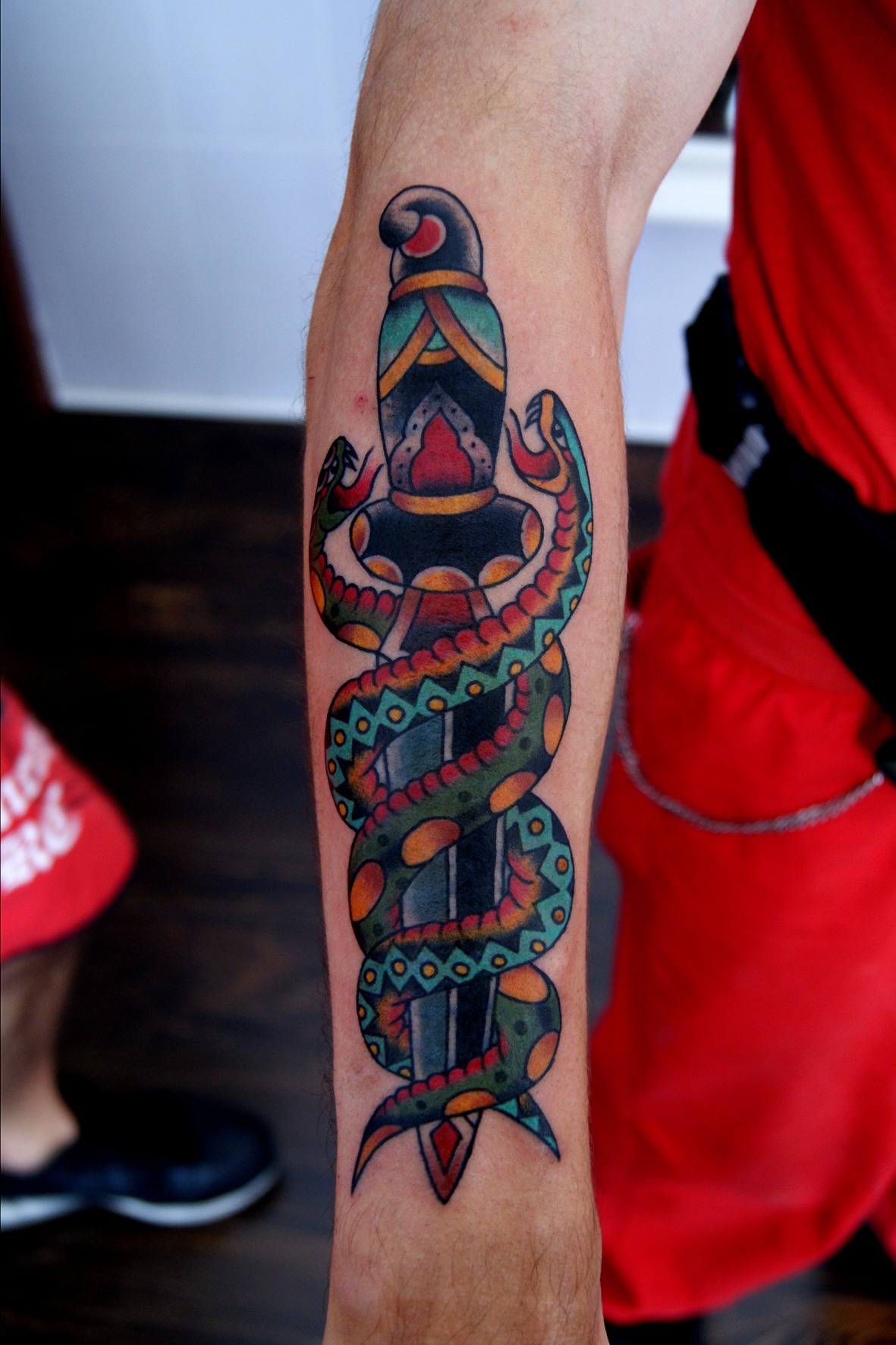 Dagger & Snakes Best tattoo design ideas