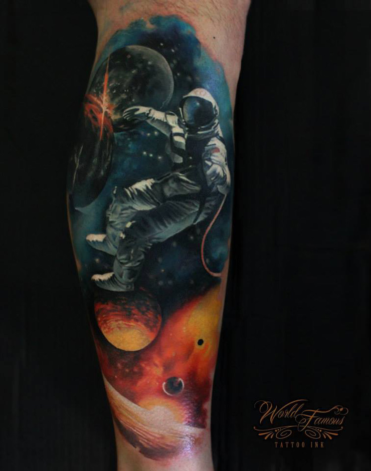 Spaceman Tattoo with