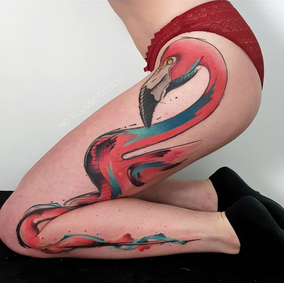 Flamingo Leg Tattoo Best Tattoo Ideas For Men & Women