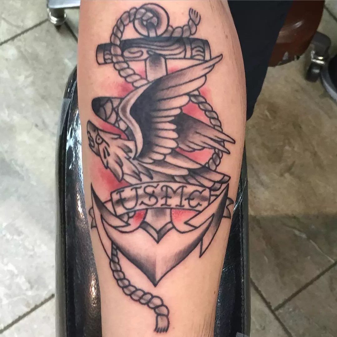 75 Cool USMC Tattoos Meaning, Policy and Designs (2019)