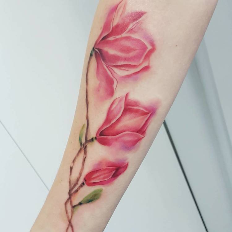 44 Beautiful Magnolia Tattoo Designs | Page 3 Of 4 | Tattooadore 750_x_750_jpg