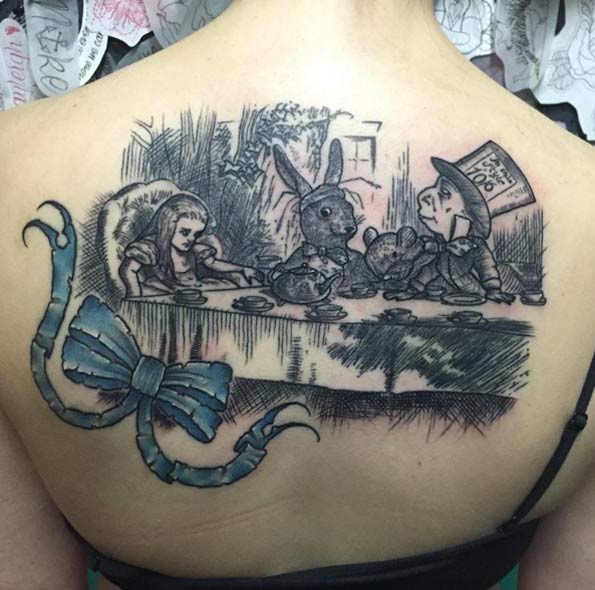 50+ Cool and Unique Alice in Wonderland Tattoos Get Inspired