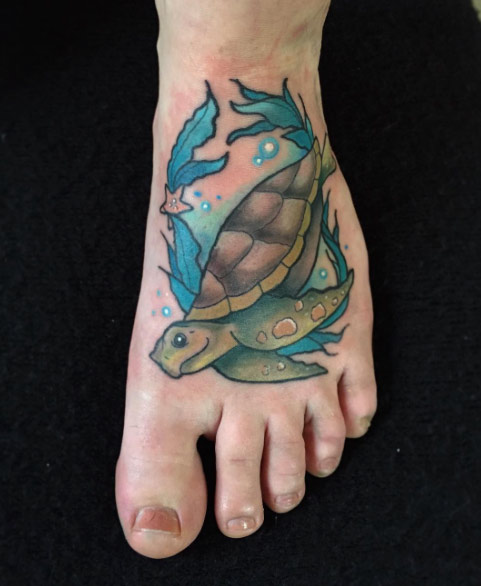 33 Amazing Foot Tattoos That Don't Stink - Tattooblend 586_x_481_jpg
