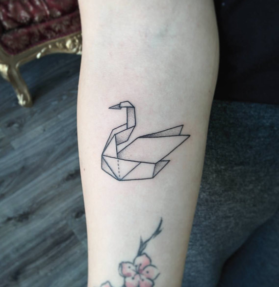 61 Beautiful Origami Inspired Tattoo Designs TattooBlend