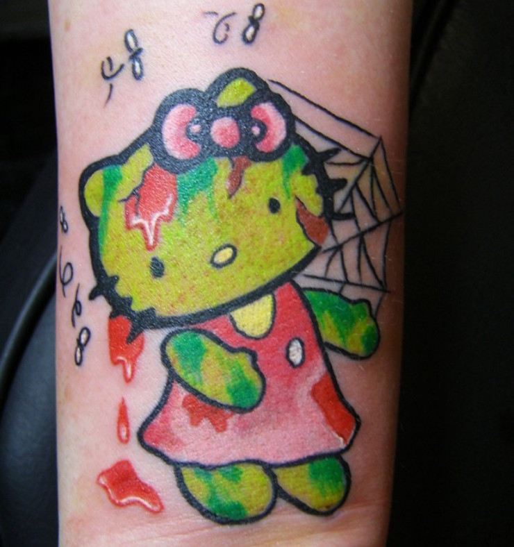 15 ZOMBIE HELLO KITTY TATTOOS