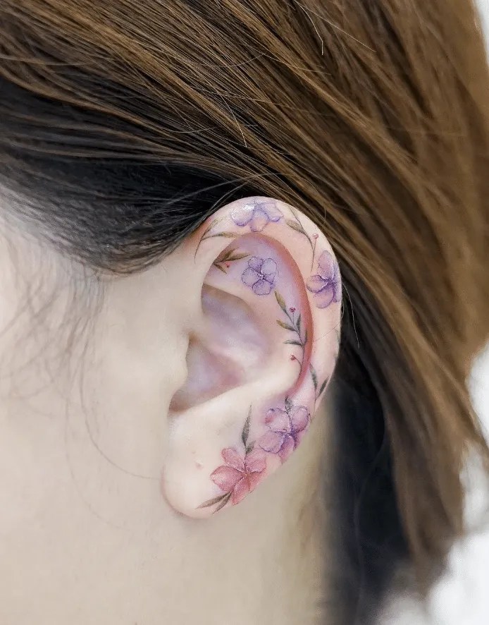 39+ Ear Tattoo Ideas To Help Show Off Your Style