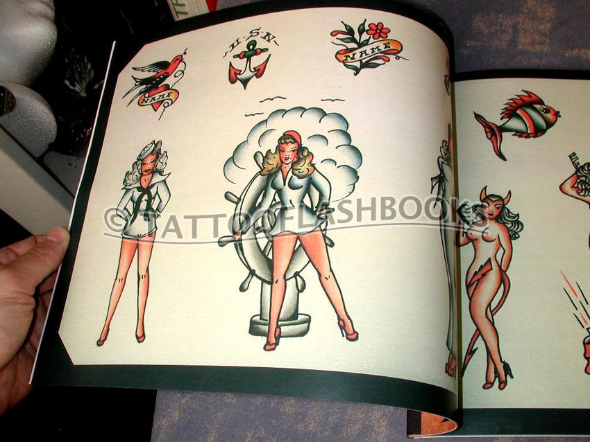 Tattooflashbooks.com - Tahiti Felix Lynch - Electric Tattooing: Traditional Americana, Volume 2 638_x_850_jpg