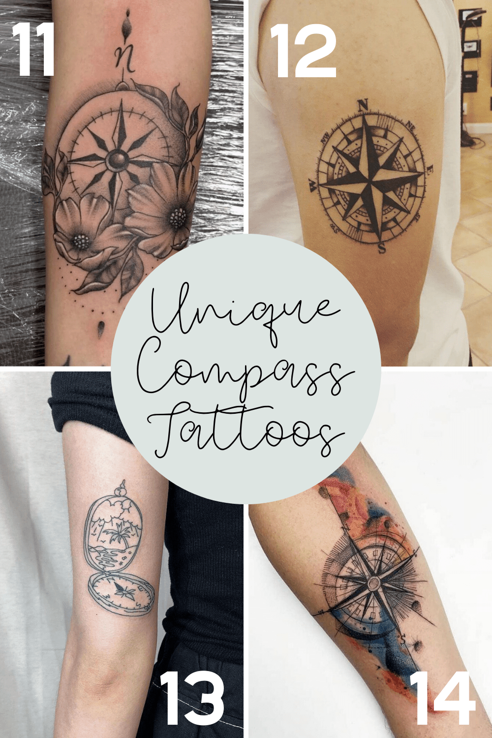 31 Compass Tattoo Ideas For A Travelers Heart - Tattooglee 1500_x_1000_png