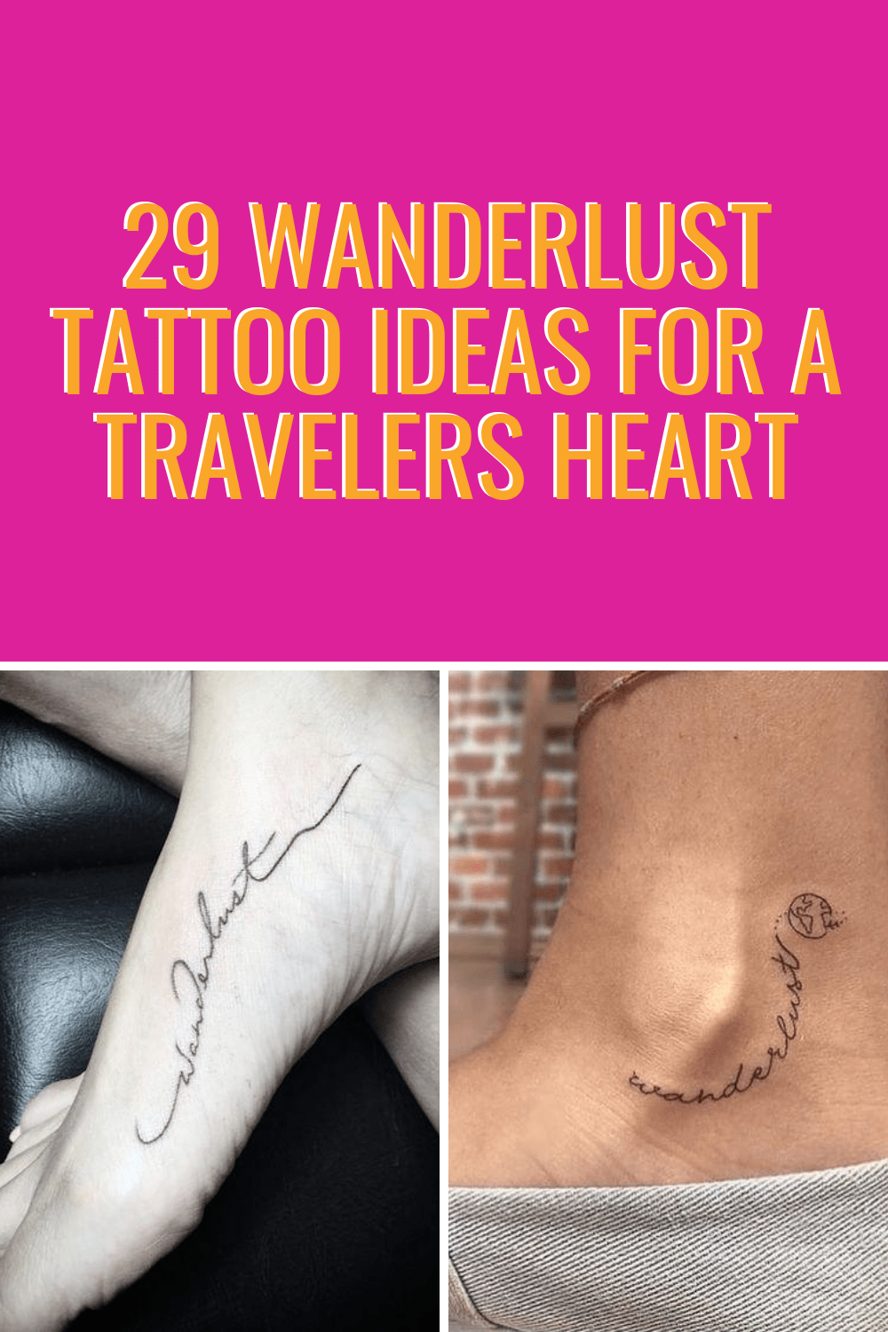 29 Wanderlust Tattoo Ideas for a Travelers Heart Tattoo Glee