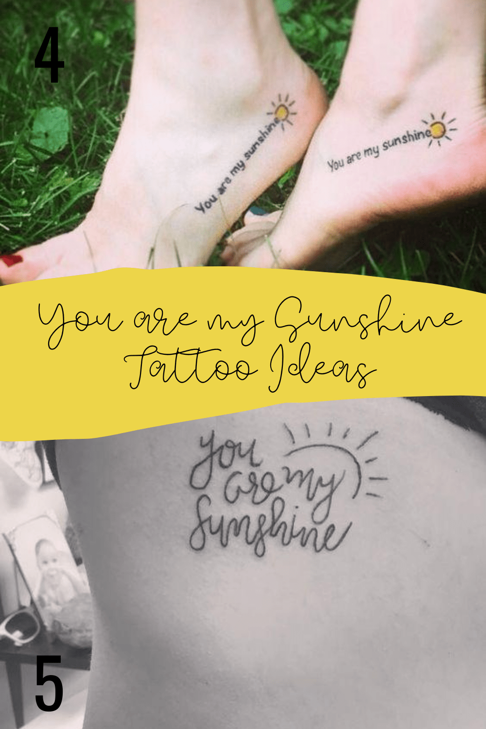27 You are my Sunshine Tattoo Ideas Tattoo Glee