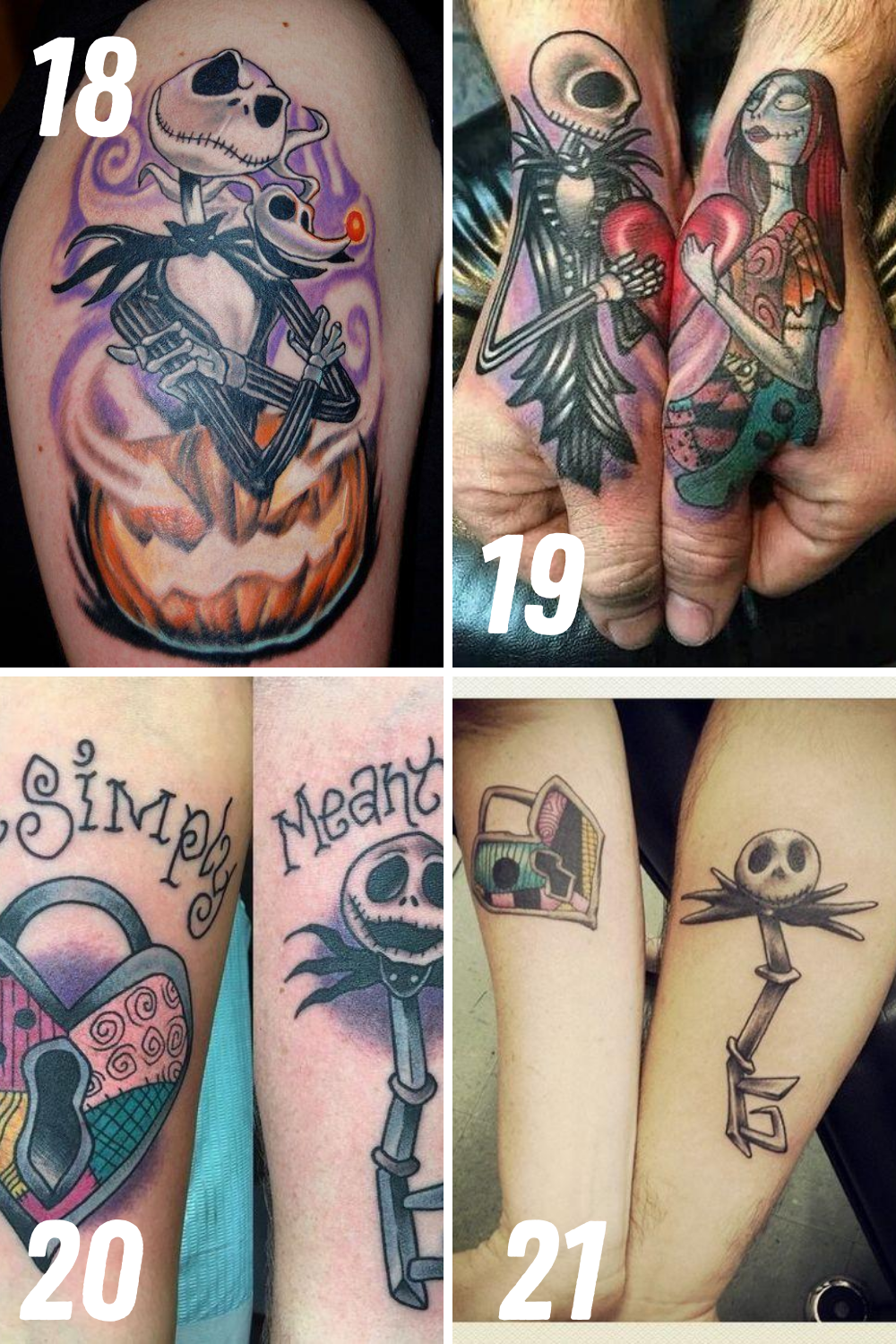The Nightmare Before Christmas Tattoos TattooGlee
