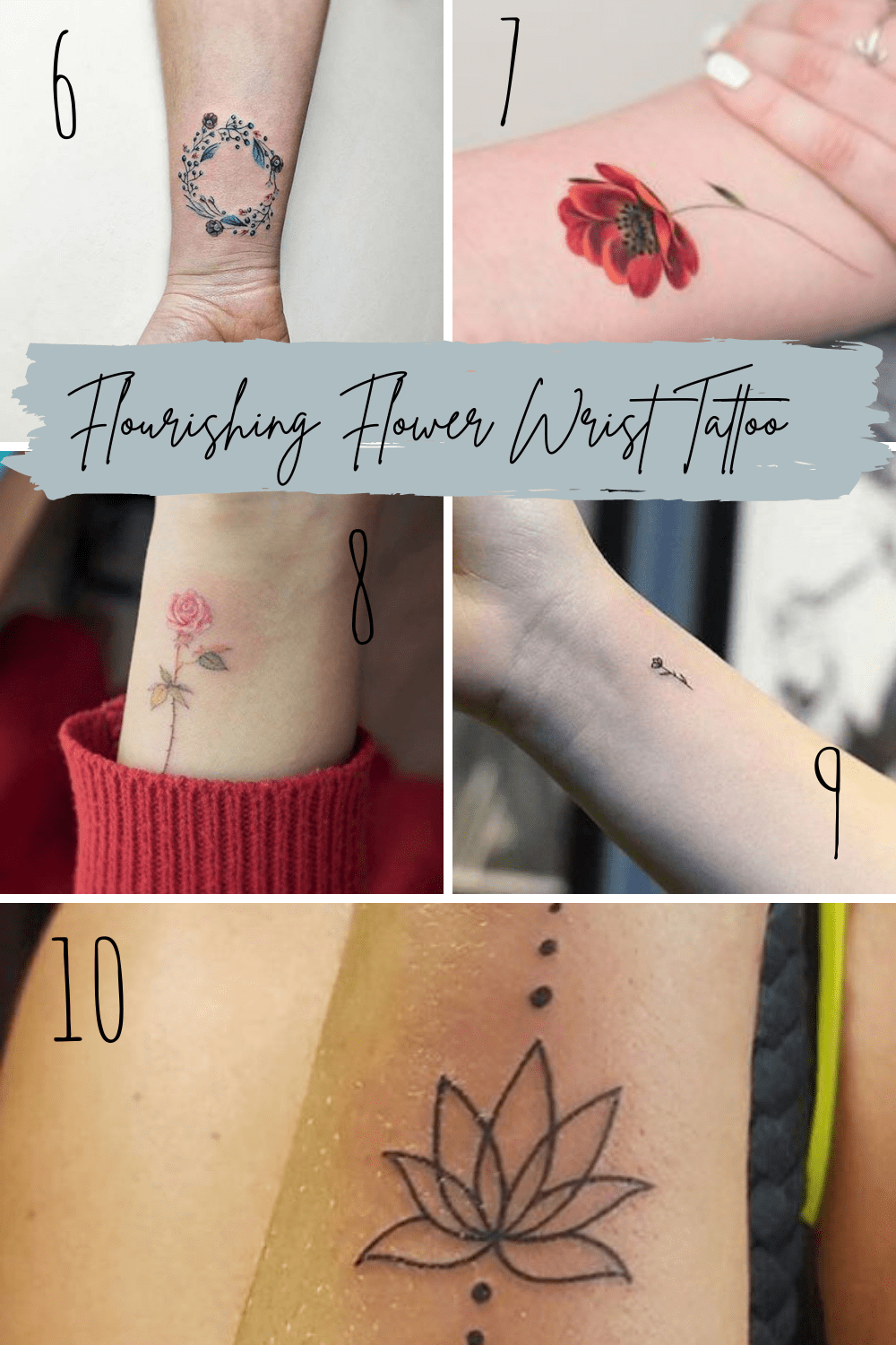 27 Flower Wrist Tattoo Ideas For Bracelet Tattoos Tattoo Glee