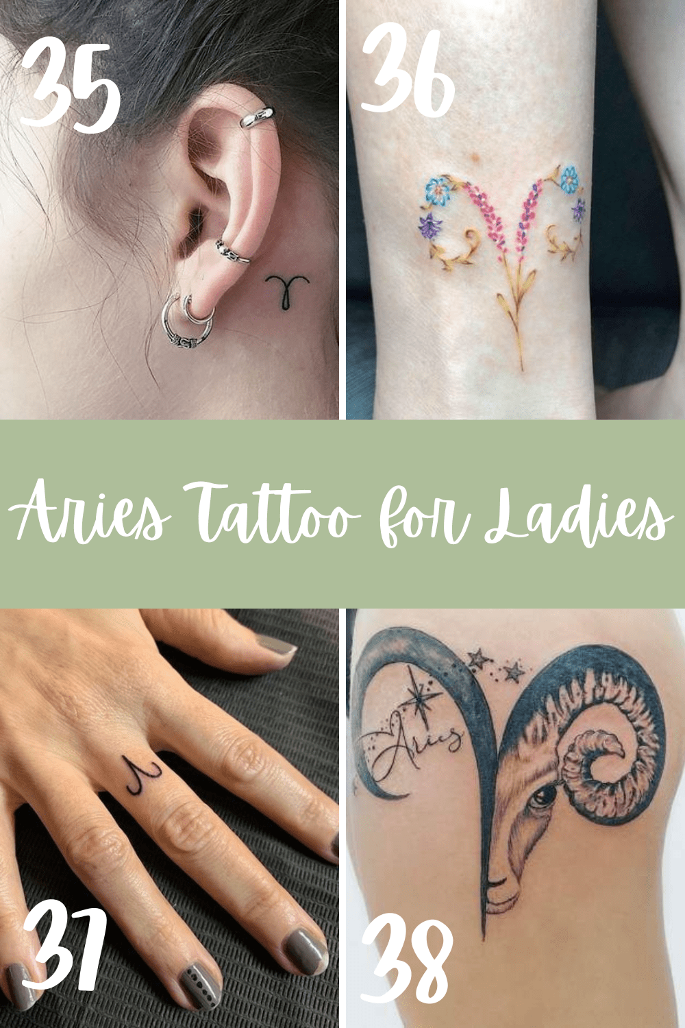 47 Aries Tattoo Ideas Full of Fire and Fun Tattoo Glee