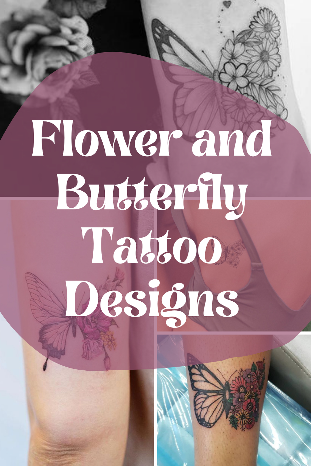 47 Beautiful Half Butterfly Flower Tattoo Ideas Tattoo Glee
