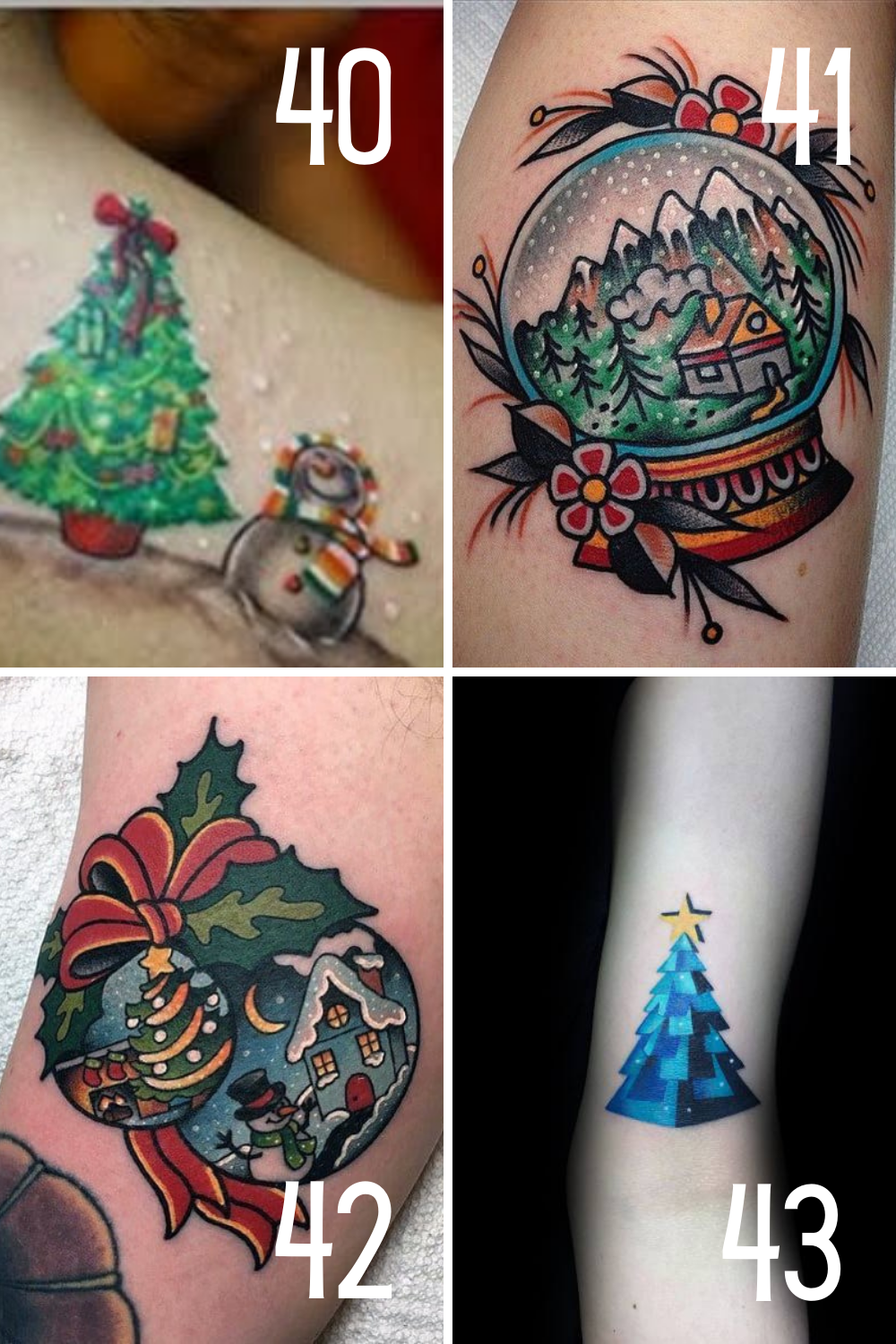 43 Christmas Tree Tattoo Ideas Filled With Holiday Spirit Tattoo Glee