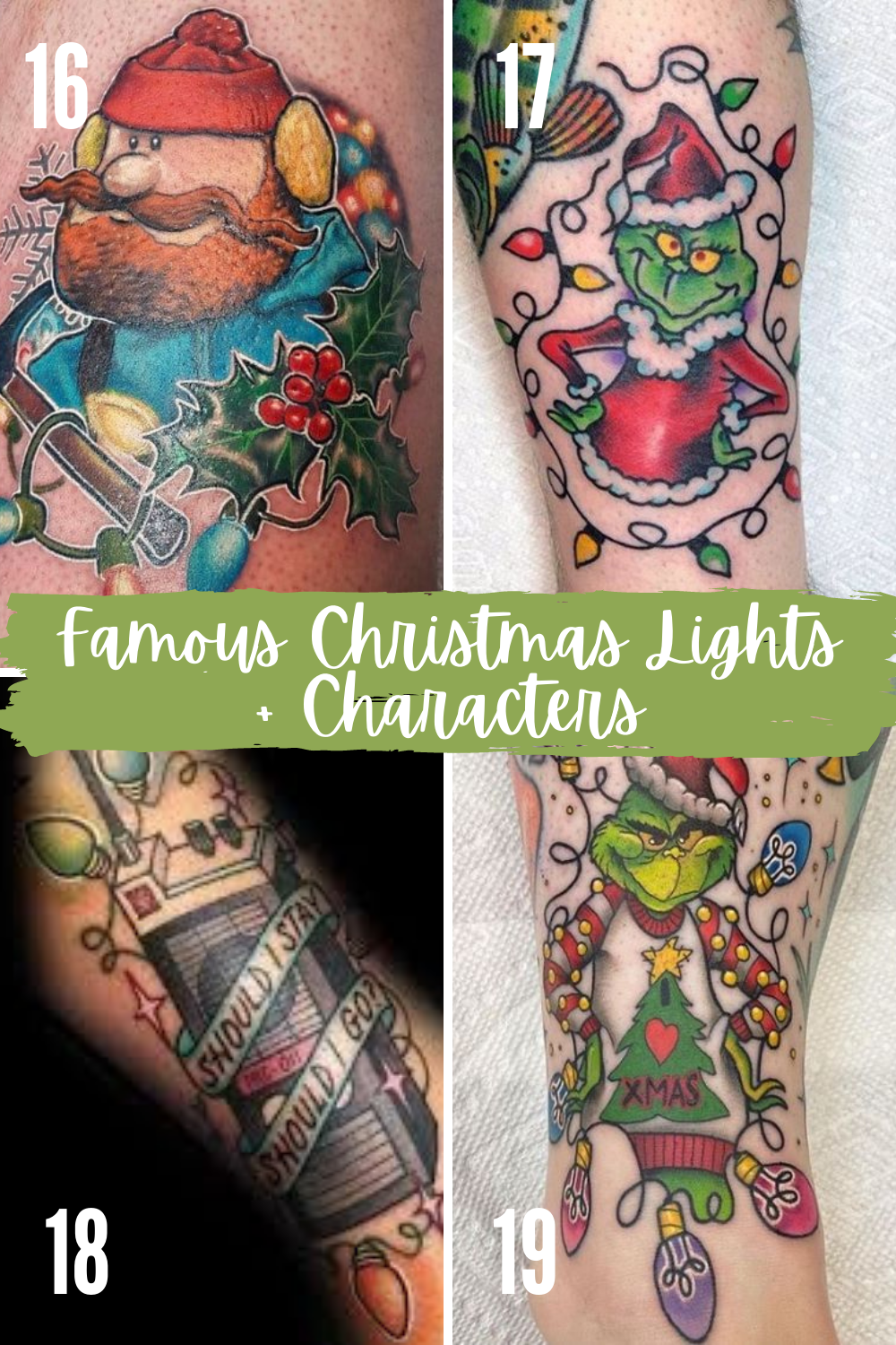 53 Festive Christmas Lights Tattoo Ideas Tattoo Glee