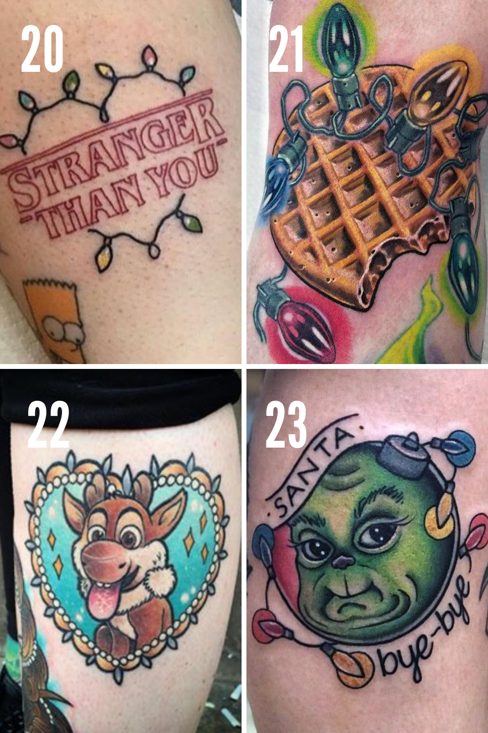 53 Festive Christmas Lights Tattoo Ideas Tattoo Glee