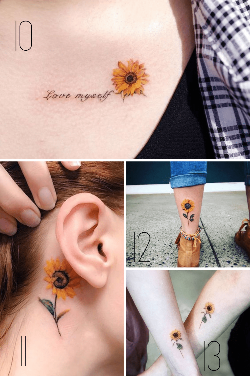 29 Small Sunflower Tattoo Ideas Designs TattooGlee vanhoahoc.vn/en