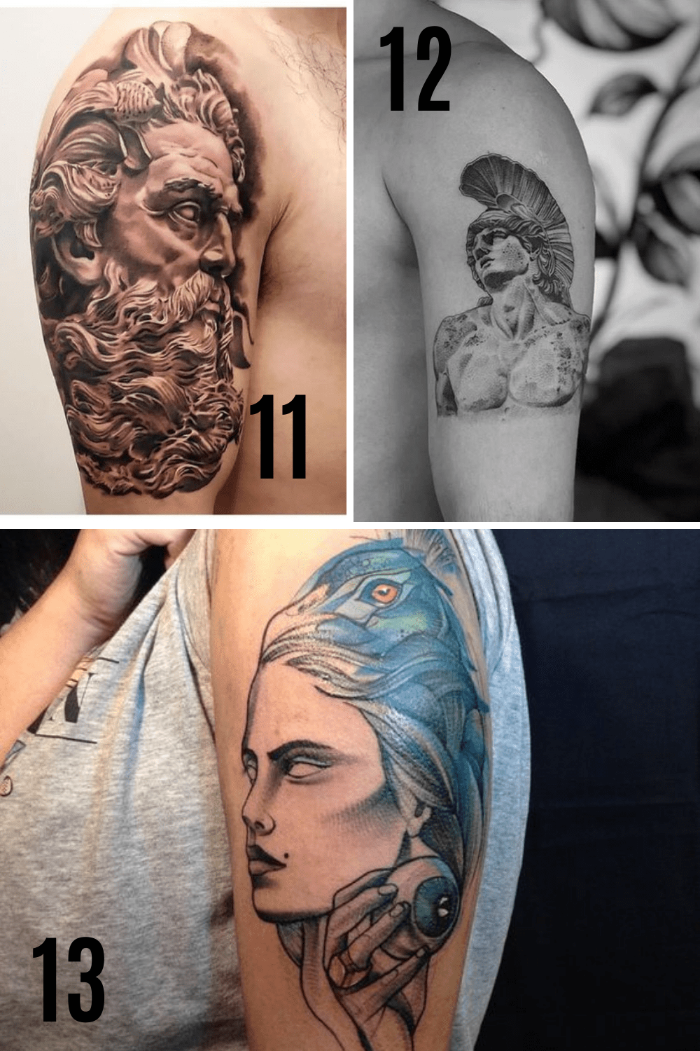 Ancient Greek God Tattoos + Their Meaning Tattoo Glee