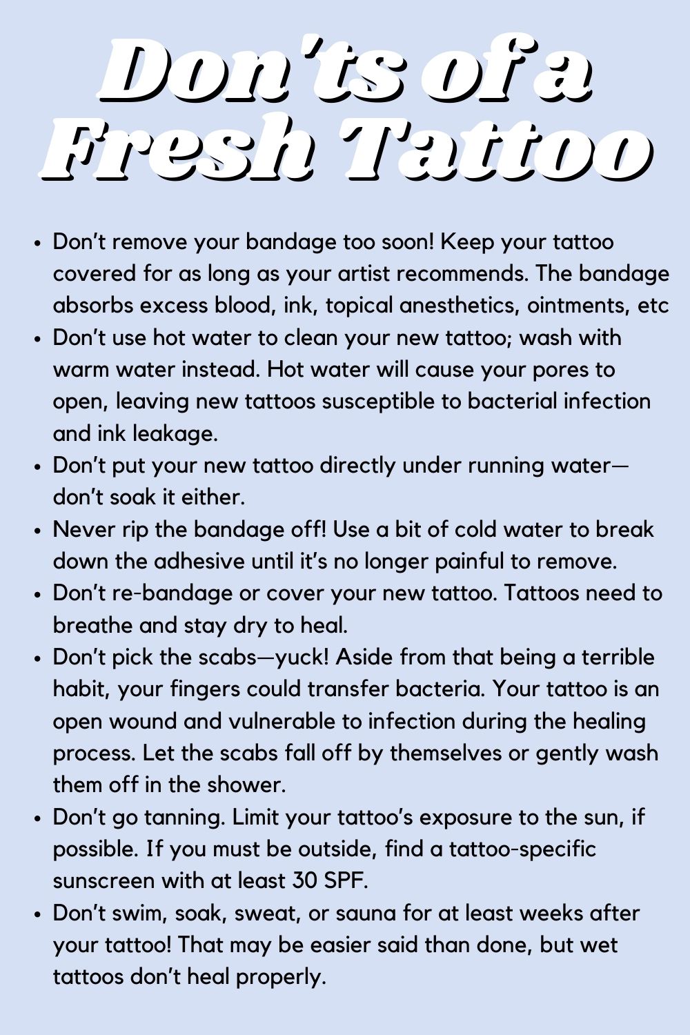 How to Take Care of a Fresh Tattoo Tattoo Glee