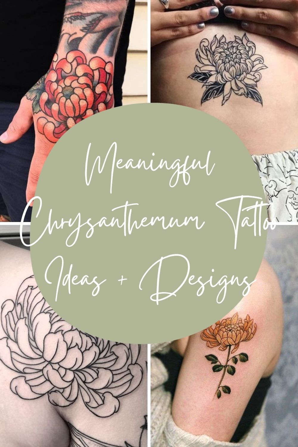 27 Meaningful Chrysanthemum Tattoo Ideas + Designs Tattoo Glee