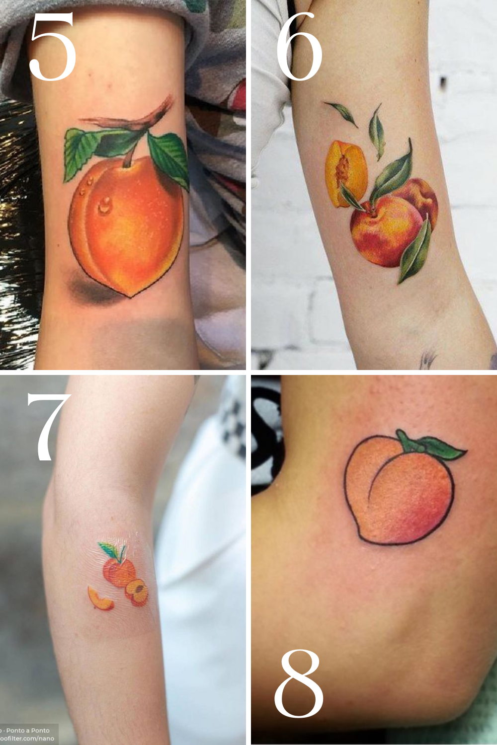 25 Sweet Peach Tattoo Designs + Ideas Tattoo Glee