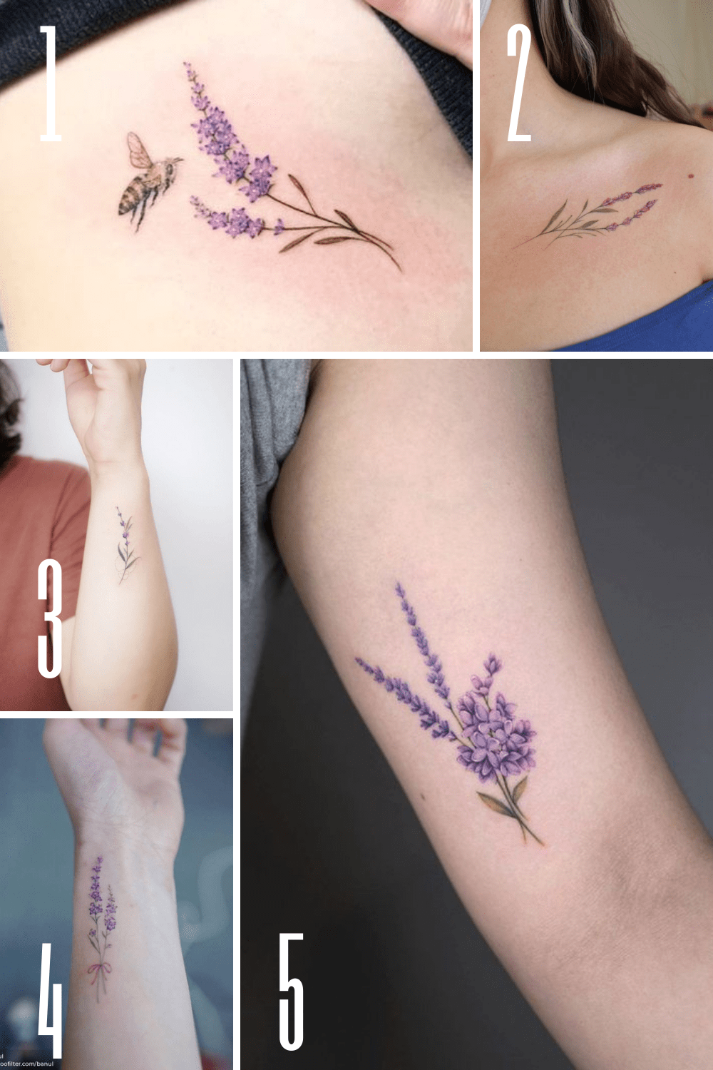 Lovely Lavender Flower Tattoo Designs And Ideas - Tattooglee 1500_x_1000_png