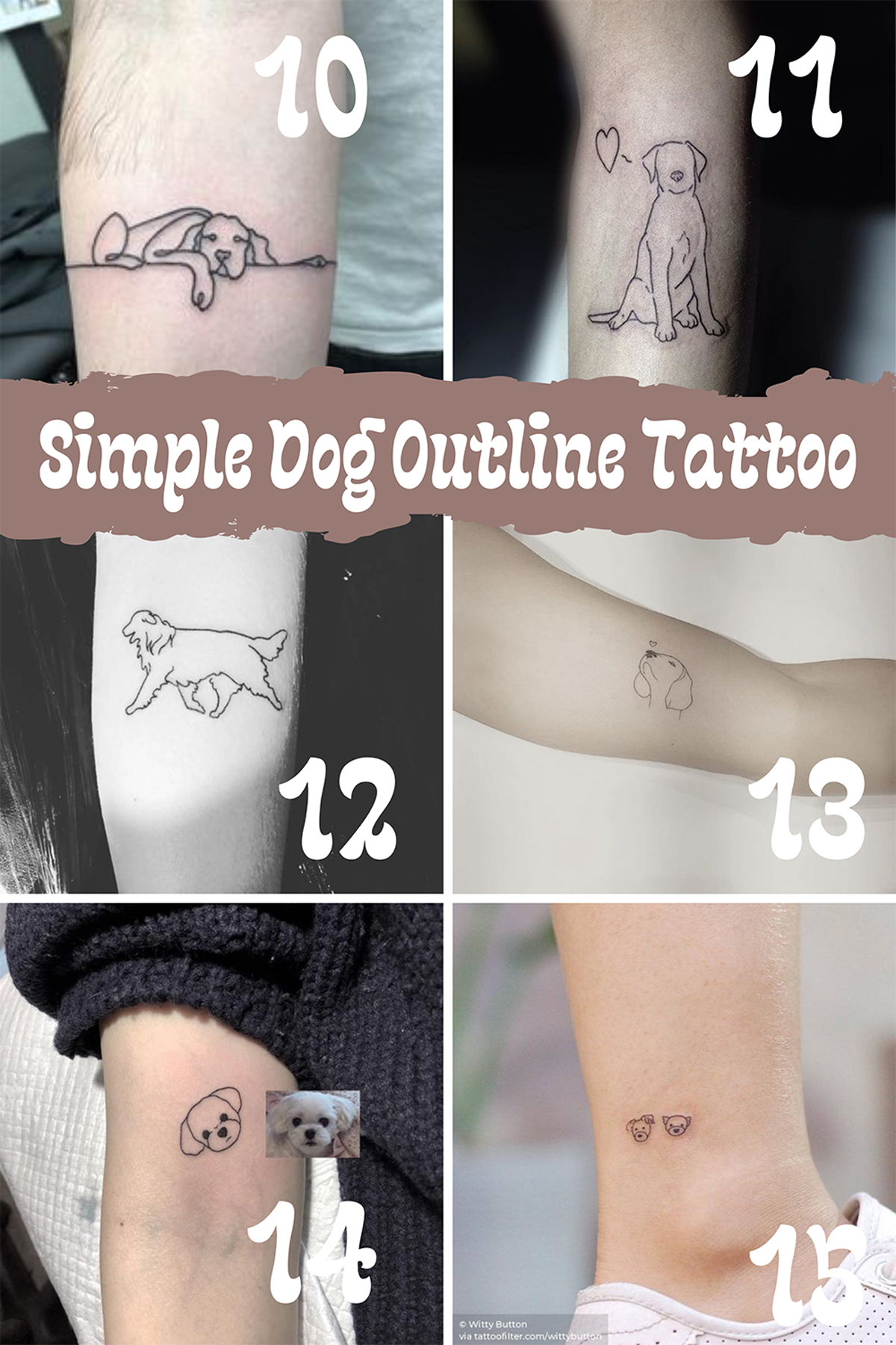 Outline Dog Ear Tattoo Designs For Minimalist Dog Lovers - Tattooglee 1800_x_1200_jpg