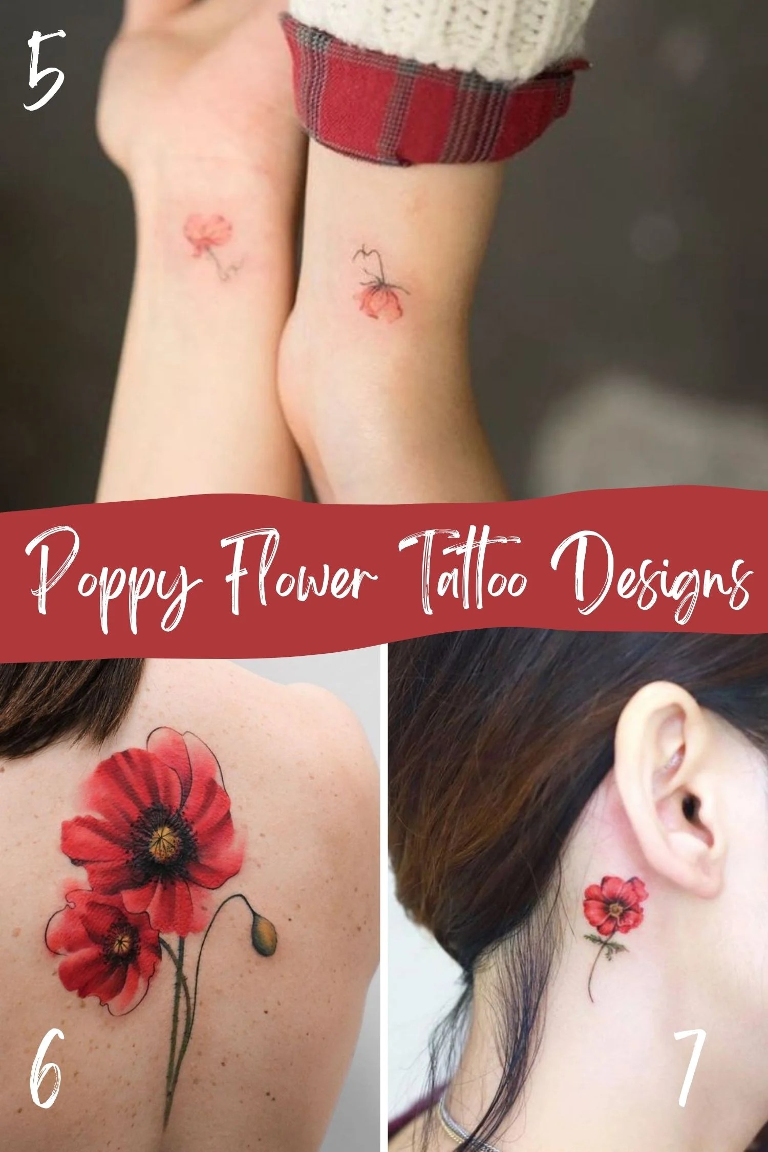 25 Pretty Poppy Tattoo Designs + Ideas Tattoo Glee