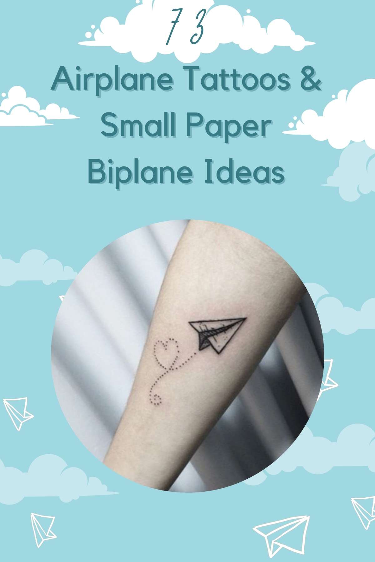 73 Airplane Tattoo and Small Paper Biplane Ideas Tattoo Glee