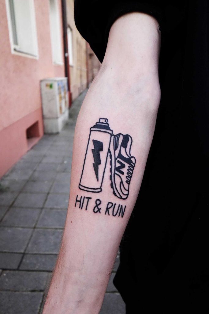 Hit & run tattoo