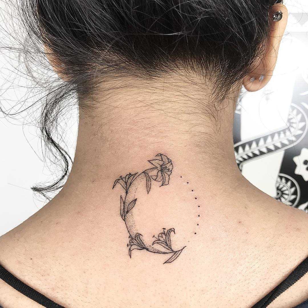 Circular flower by Femme Fatale Tattoo
