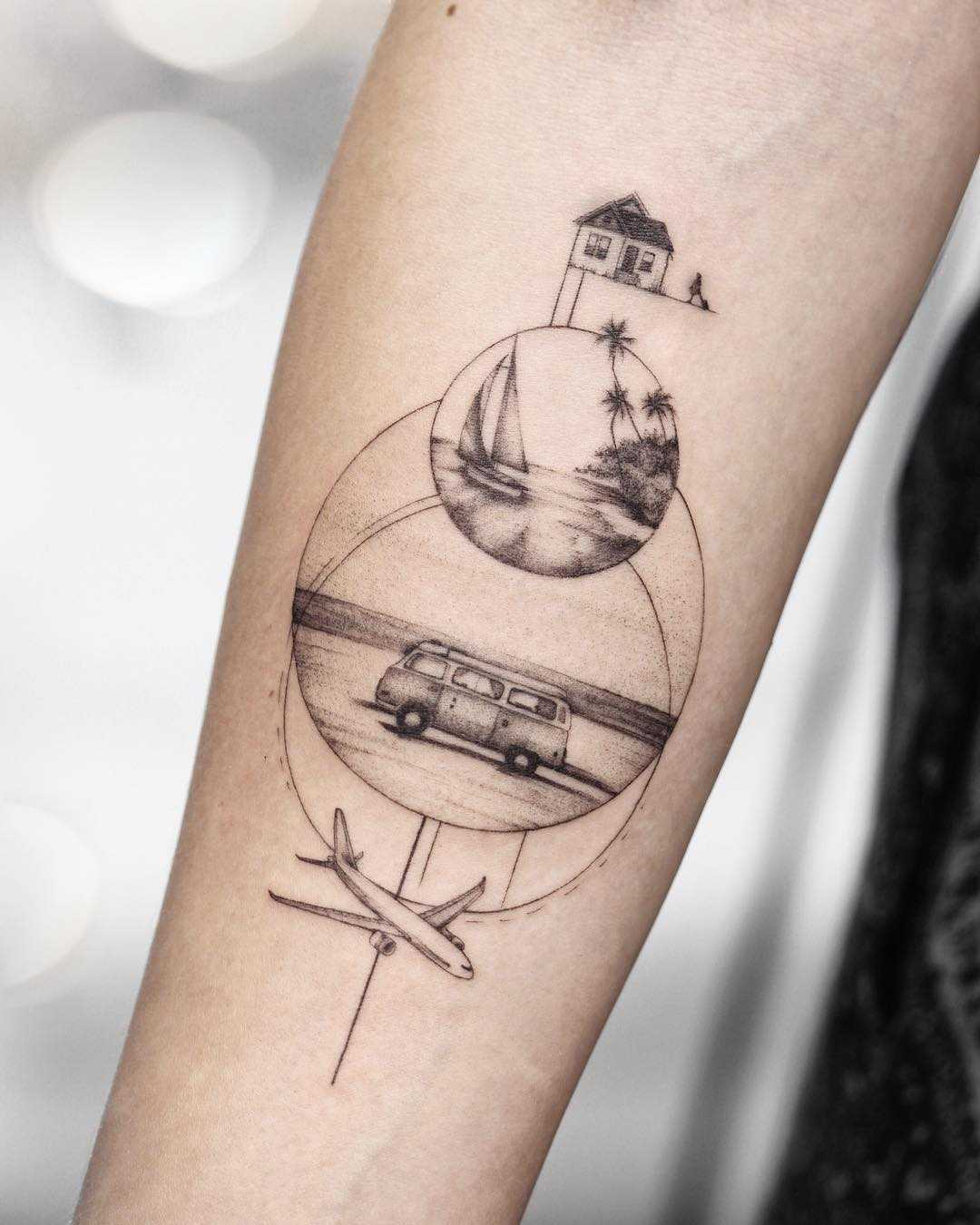 Tattoo idea for a traveler