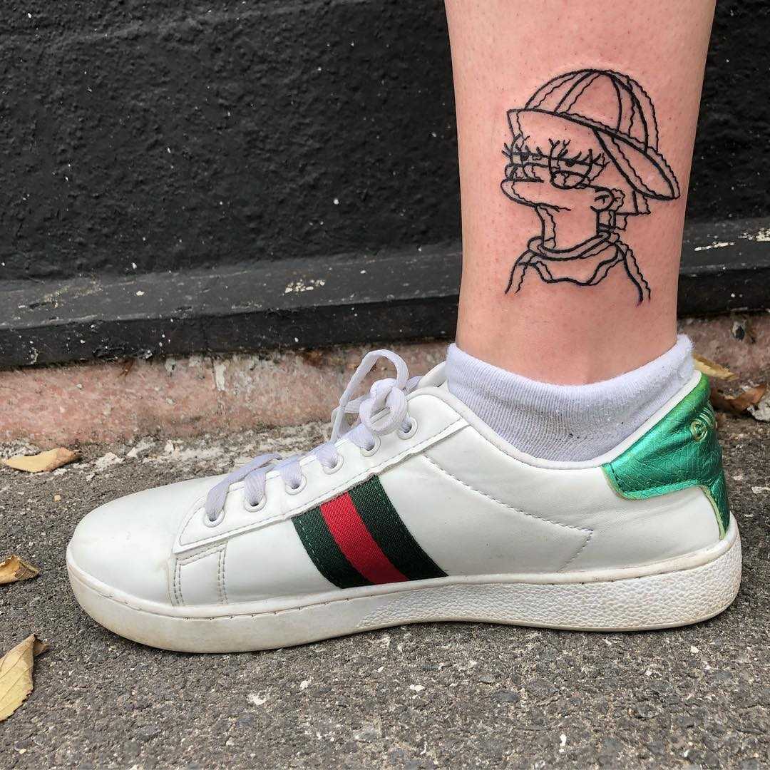 3D Lisa Simpson Tattoo By Yeahdope - Tattoogrid.net 1080_x_1080_jpg